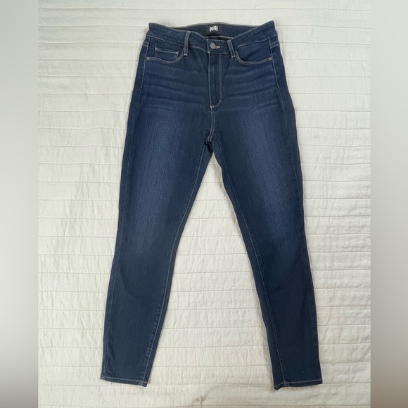PAIGE Denim - PAIGE Hoxton Ankle High Dark Blue Women's Jeans 30